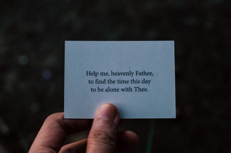 healing prayers for depression